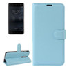 For Nokia 5 Litchi Texture Horizontal Flip Leather Case with Holder & Card Slots & Wallet(Blue)