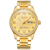 OLEVS 6618 Men Fashion Diamond Quartz Watch(Gold)