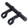 HLD-208 Mountainous Bicycle Carbon Fiber Handlebar Extension Frame Flashlight Bracket (Black)