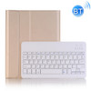 A102B For iPad 10.2 inch 2019 Ultra-thin Detachable Bluetooth Keyboard Leather Case with Stand & Pen Slot Function (Gold)