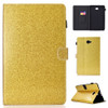 For Galaxy Tab A 10.1 (2016) T580 Varnish Glitter Powder Horizontal Flip Leather Case with Holder & Card Slot(Gold)