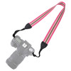 PULUZ Stripe Style  Series Shoulder Neck Strap Camera Strap for SLR / DSLR Cameras(Rose Red)