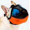 Adjustable Short Mouth Flat Nose Pet Dog Mouth Cover Muzzles Anti-biting Barking Comfortable Camouflage, S, Neck Size: 24-35cm(Orange)