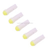 5 PCS T5 0.5W 20LM White Light 1 LED COB LED Instrument Light Bulb Dashboard Light for Vehicles, DC 12V(White)