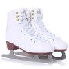 F200 Leather + Stainless Steel Skates Roller Skates for Beginners(White)