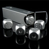 Silver Digital Aluminum Alloy Metal Tweezers Set Table Games(Long Dice)