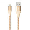 ANKER A8452 Powerline+ II USB to 8 Pin Apple MFI Certificated Nylon Pullable Carts Charging Data Cable, Length: 0.9m(Gold)