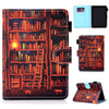 For Amazon Kindle Paperwhite 4 2018 Colored Drawing Stitching Horizontal Flip Leather Case, with Holder & Card Slots(Bookshelf)
