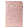 For Galaxy Tab S4 10.5 T830 Varnish Glitter Powder Horizontal Flip Leather Case with Holder & Card Slot(Rose Gold)