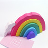 Rainbow Piles Pile Blocks Building Children Room Decoration Photography Props( Rainbow )