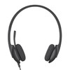 Logitech H340 Computer Office Education Training USB Interface Microphone Wired Headset