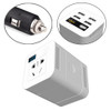 150W DC 12V-24V to AC 220V Car Multi-functional Correction Wave Power Inverter 5 USB Ports Charger Adapter (White)