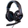 SADES SA-810 3.5mm Gaming Headset Wired Headphone with Wire Control + Mic for PC, Laptop (Black+Blue)
