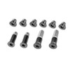 10 in 1 Bottom Cover Screws Set for Macbook Air Retina 13 inch A1932 2018 EMC3184 (Black)