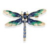Retro Oil-Dripping Enamel Dragonfly Brooch(Blue)