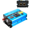 300W DC 12V to AC 220V Car Multi-functional 4488 Smart Power Inverter(Blue)