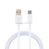 1.5A USB Male to Micro USB Male Interface Charge Cable, Length: 1m(White)