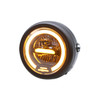 Motorcycle 5.75 inch Harley Headlight Retro Lamp LED Light Modification Accessories (Yellow)