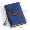 P697 Creative Corsair Anchor Stationery Notepad Office Supplies School Cute Retro Spiral Notebook Diary Book(Blue)