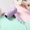 450W Dormitory Small Power Portable Travel Mini Folding Cartoon Hair Dryer, 220V CN Plug(Purple)