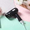 450W Dormitory Small Power Portable Travel Mini Folding Cartoon Hair Dryer, 220V CN Plug(Black)