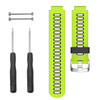 For Garmin Forerunner 735 XT Two-tone Silicone Strap(Lime + Black)