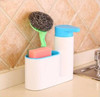 Cleaning Sponges Brushes Kitchen Stoarge Rack(Blue)