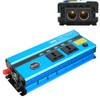 650W DC 12V to AC 220V Car Multi-functional 4988 Smart Power Inverter (Blue)