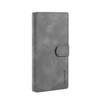 DG.MING Retro Oil Side Horizontal Flip Case with Holder & Card Slots & Wallet for Galaxy Note 10(Grey)