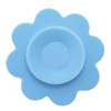 Double-sided Super Suction Cartoon Anti-collision Children Bowl  Sucker(Blue Flower)