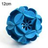Classroom Decoration Non-woven Flower Ball Three-dimensional Wicker Pendant, Size: 12cm (Blue)