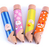 Wooden Children Pull Whistling Solid Wood Flute Children Music Toys, Random Color Delivery
