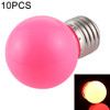 10 PCS 2W E27 2835 SMD Home Decoration LED Light Bulbs, AC 110V (Pink Light)