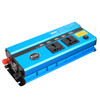 650W DC 24V to AC 220V Car Multi-functional 4988 Smart Power Inverter (Blue)