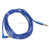 AV01 3.5mm Male to Male Elbow Audio Cable, Length: 2m (Blue)