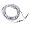 AV01 3.5mm Male to Male Elbow Audio Cable, Length: 3m (Silver Grey)