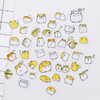 2 Packs Hand Account Sticker Animal Series Castle Sticker Cutbook Making Material(Cute Hamster)