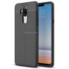 For LG G7 ThinQ Litchi Texture Soft TPU Protective Back Cover Case (Black)