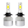 S2 2PCS H7 18W 1800LM 6500K 2 COB LED Waterproof IP67 Car Headlight Lamps, DC 9-32V(White Light)