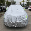 PEVA Waterproof Sun Protection Car Cover Dustproof Rain Snow Protect Cover Car Covers with Warning Strips for Smart, Fits Cars up to 2.7m in Length