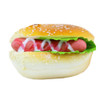 Cute Hamburger Squishy Slow Rising Cream Scented Decompression Toys Decoration Squeeze Children Toy(Ham Sausage)