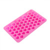 Creative Heart Shape 55-Grid Ice Cube Tray(Pink)