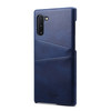 Suteni Calf Texture Back Cover Protective Case with Card Slots for Galaxy Note 10(Blue)