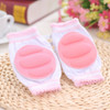 One Pair Ventilated Children  Baby Crawling Walking Knee Guard Elbow Guard Protecting Pads(Pink)