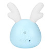 Multifunctional Cartoon Animal Shape Creative LED Luminous Electronic Alarm Clock, Style:Antlers(Blue)