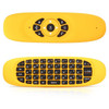 C120 2.4G Mini Keyboard Wireless Remote Mouse with 3-Gyro & 3-Gravity Sensor for PC / HTPC / IPTV / Smart TV and Android TV Box etc(Yellow)