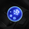 Car AcrylicColorful USB Charger Water Cup Groove LED Atmosphere Light(Snowflake)