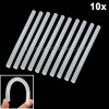 10 PCS Practical Transparent White Hot Melt Glue Stick, Size: 270 x 7mm