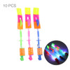 10 PCS Amazing LED Light Slingshot Flying Arrows, Random Color Delivery, Size: Small