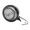 Motorcycle Black Shell Harley Headlight Retro Lamp LED Light Modification Accessories (White)